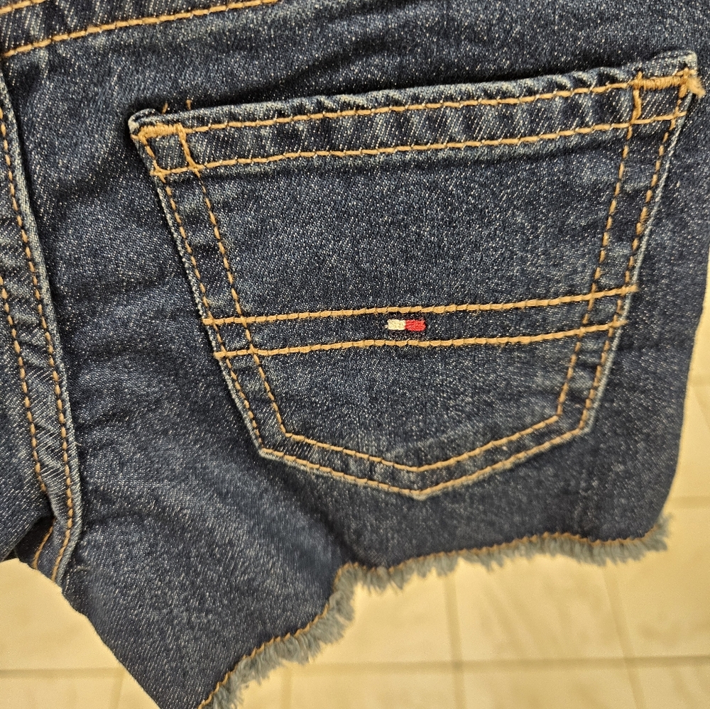 Girl's Toddler Blue Jean Tommy Hilfiger Shorts - Picture 5 of 8